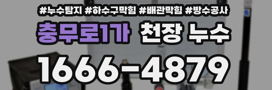 충무로1가 천장 누수