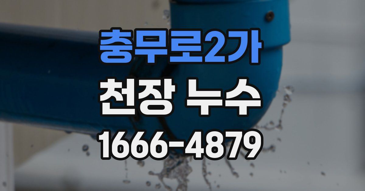 충무로2가 천장 누수