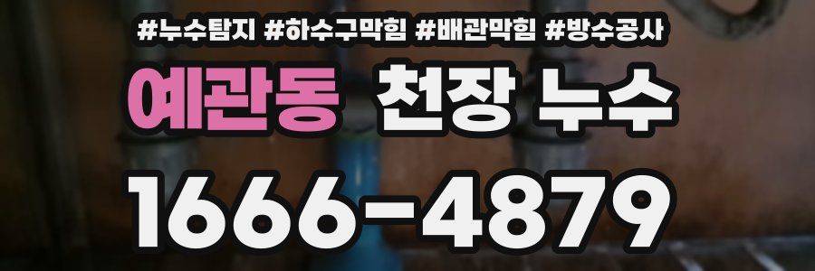 예관동 천장 누수