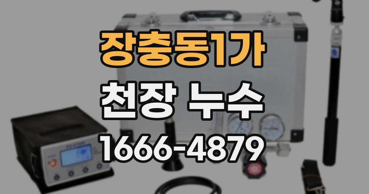 장충동1가 천장 누수