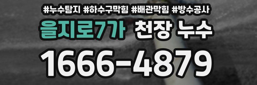 을지로7가 천장 누수