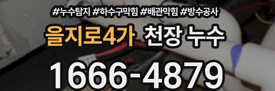 을지로4가 천장 누수