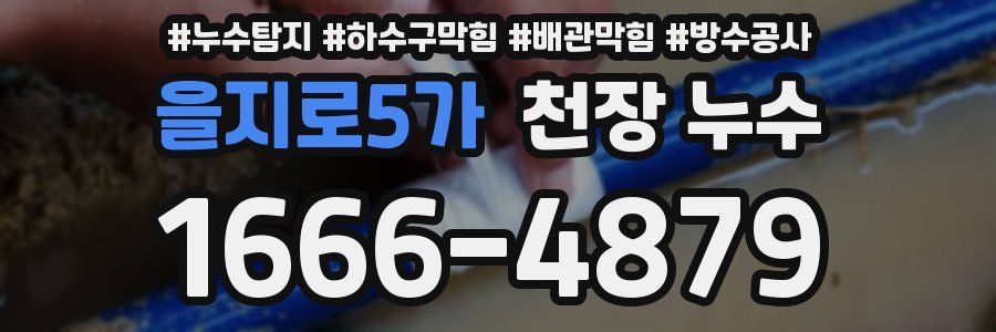을지로5가 천장 누수