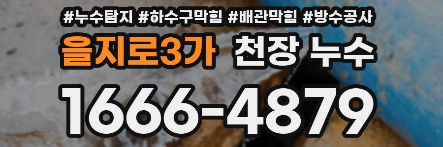 을지로3가 천장 누수