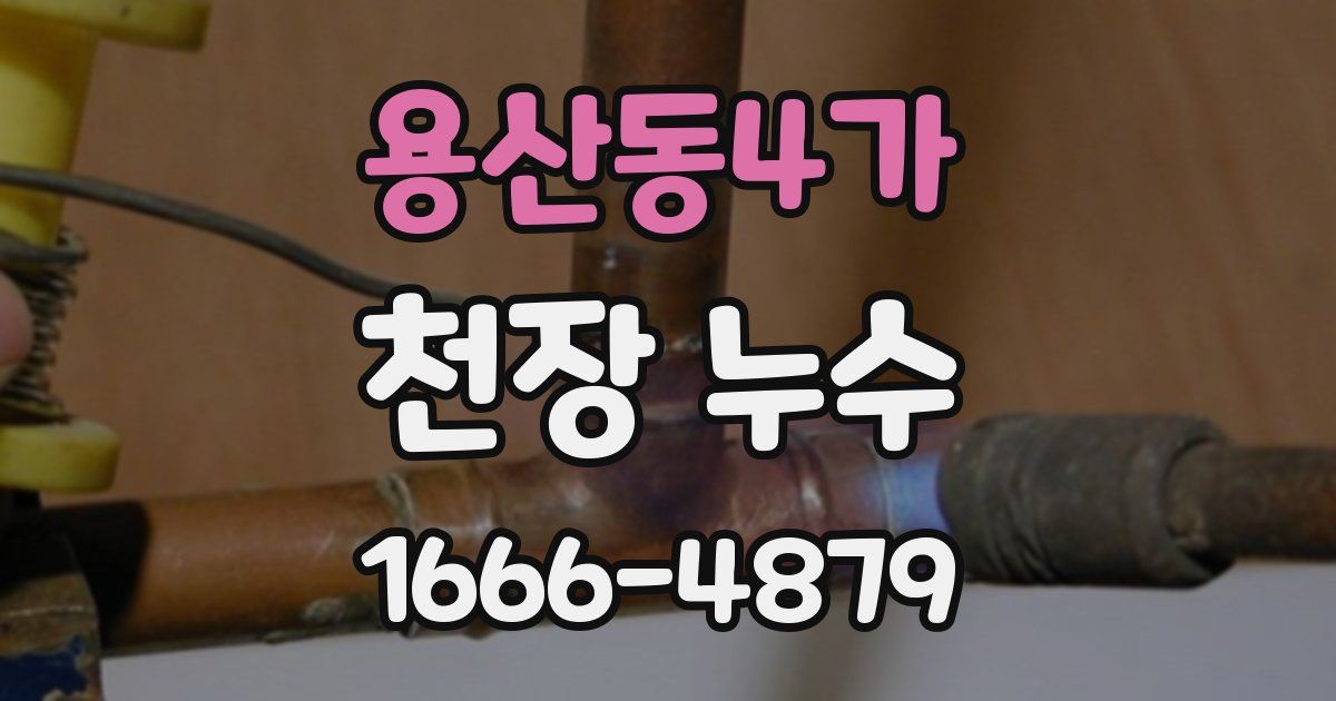 용산동4가 천장 누수