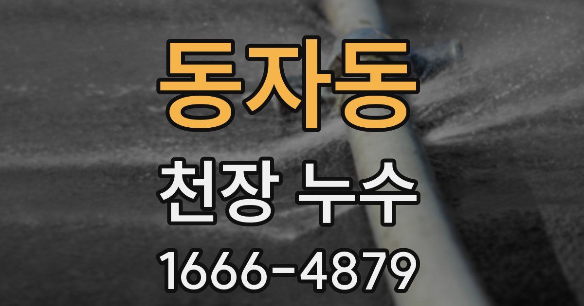 동자동 천장 누수