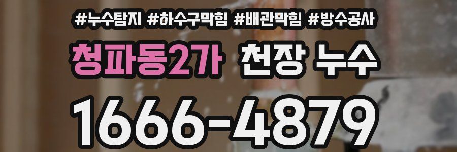 청파동2가 천장 누수
