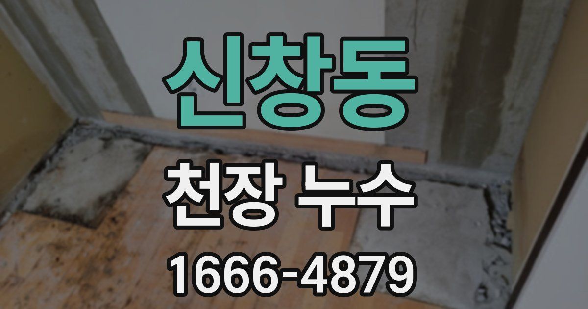 신창동 천장 누수