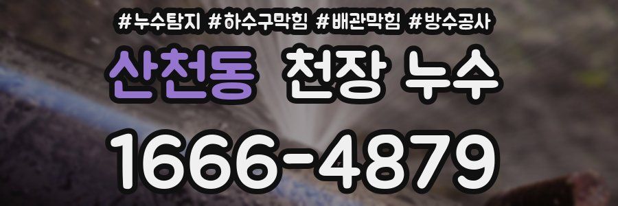 산천동 천장 누수