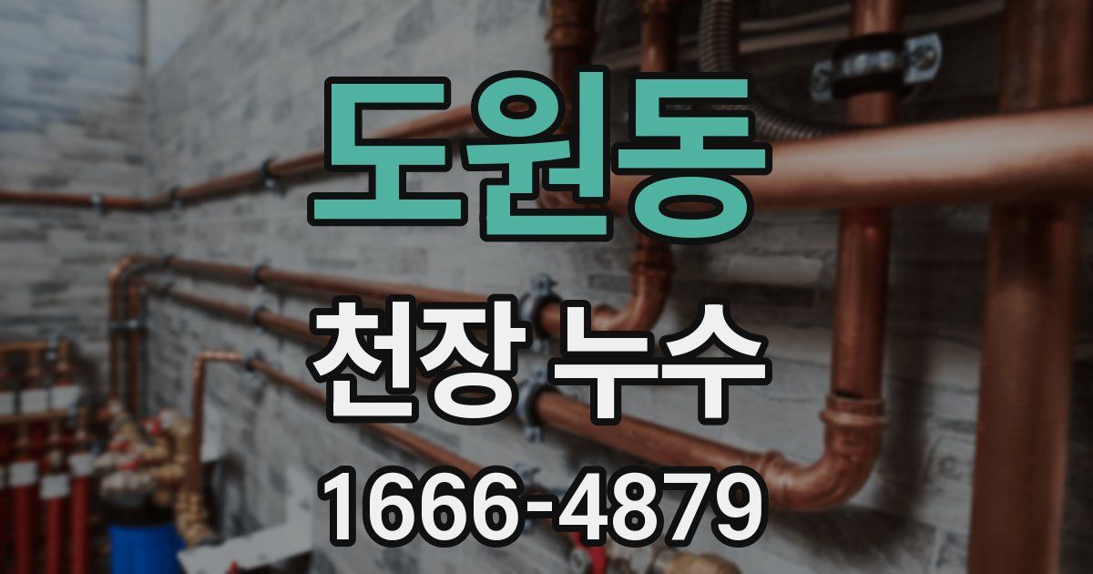 도원동 천장 누수