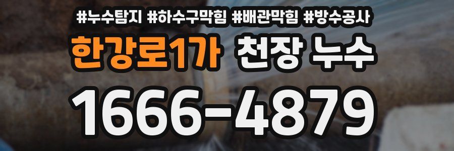 한강로1가 천장 누수
