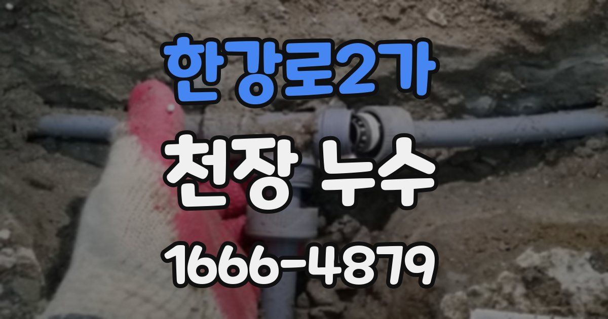 한강로2가 천장 누수