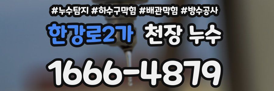한강로2가 천장 누수