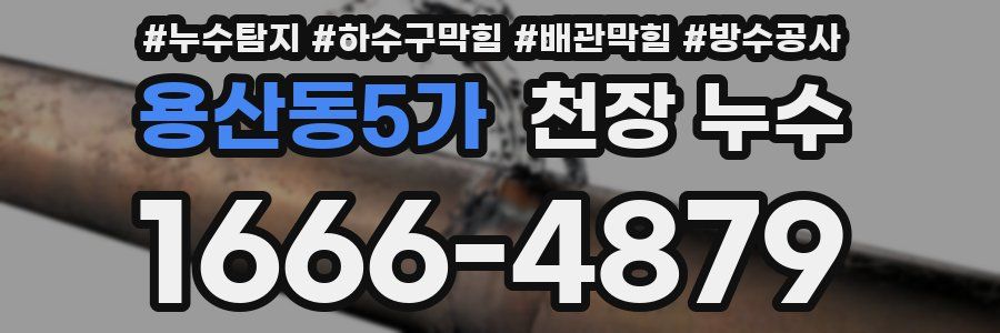 용산동5가 천장 누수