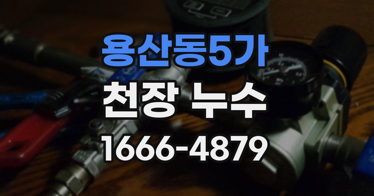 용산동5가 천장 누수