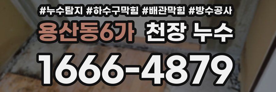 용산동6가 천장 누수