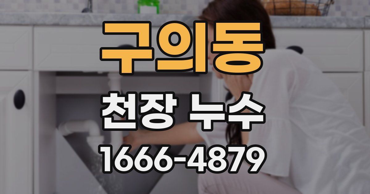 구의동 천장 누수