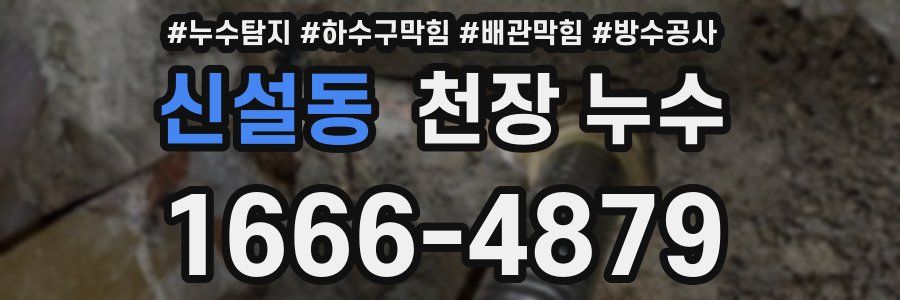 신설동 천장 누수