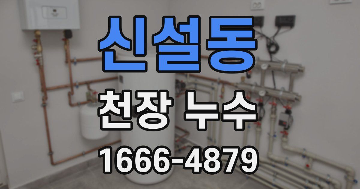신설동 천장 누수