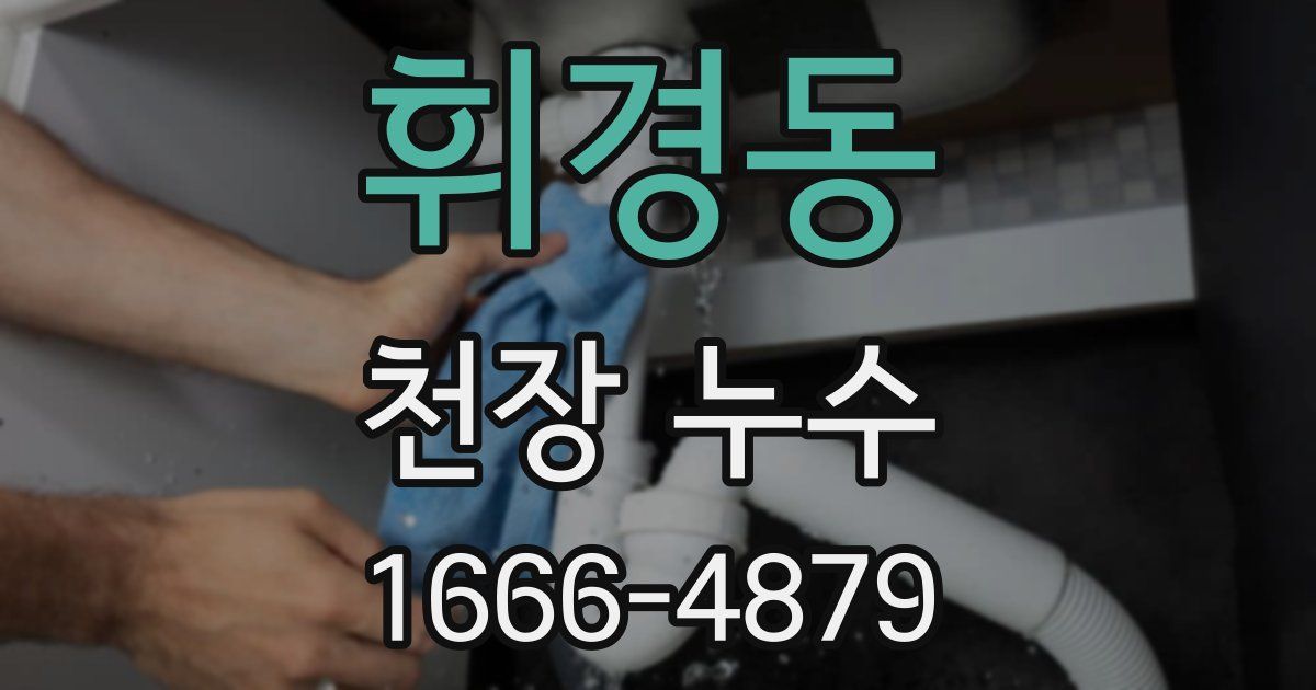 휘경동 천장 누수