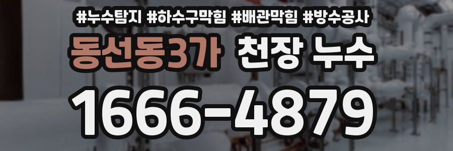 동선동3가 천장 누수