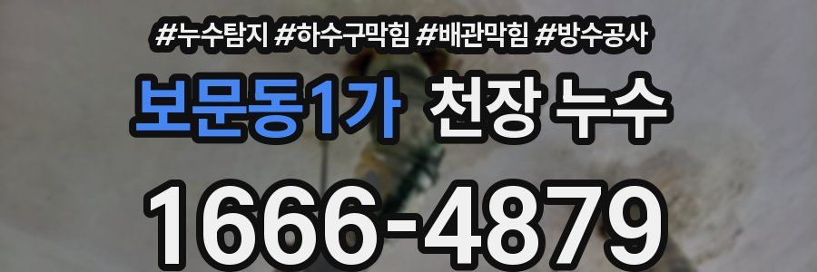 보문동1가 천장 누수