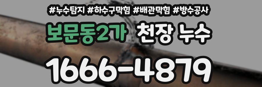 보문동2가 천장 누수