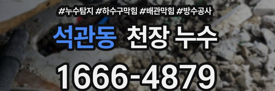 석관동 천장 누수