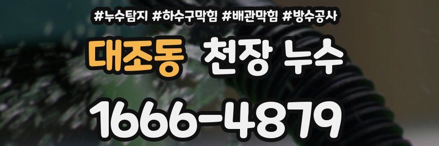 대조동 천장 누수
