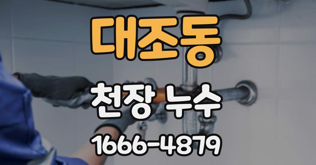 대조동 천장 누수