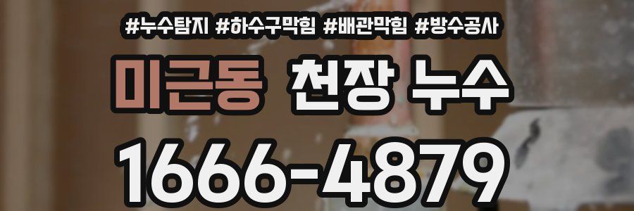 미근동 천장 누수