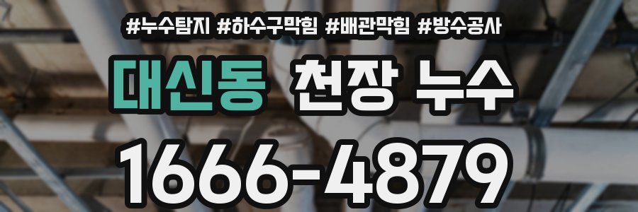 대신동 천장 누수