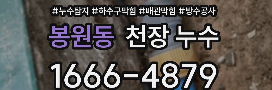 봉원동 천장 누수