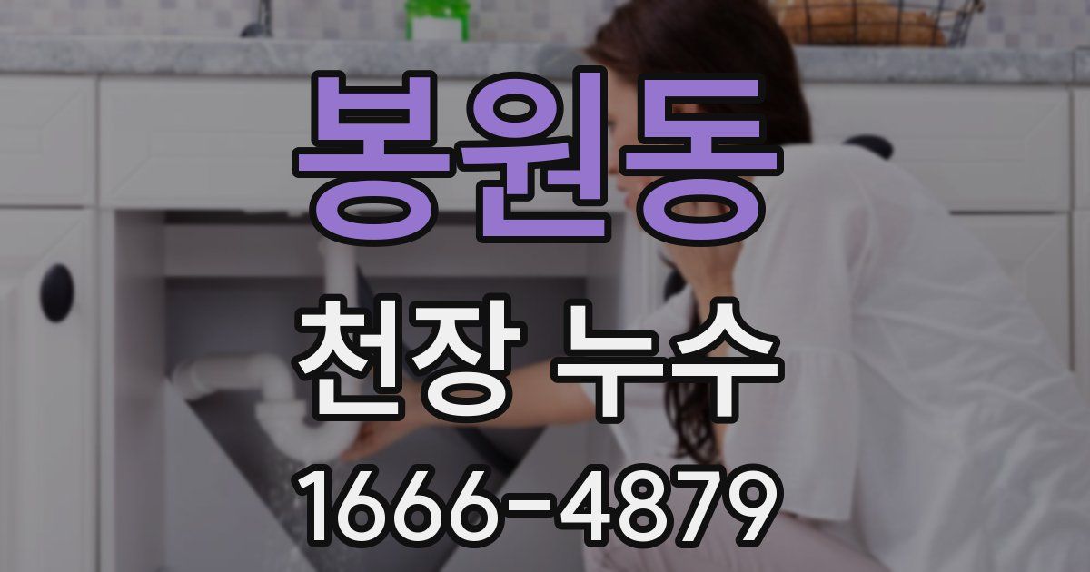 봉원동 천장 누수