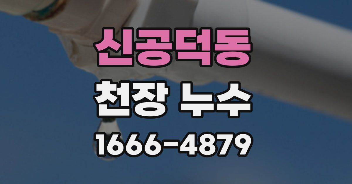 신공덕동 천장 누수