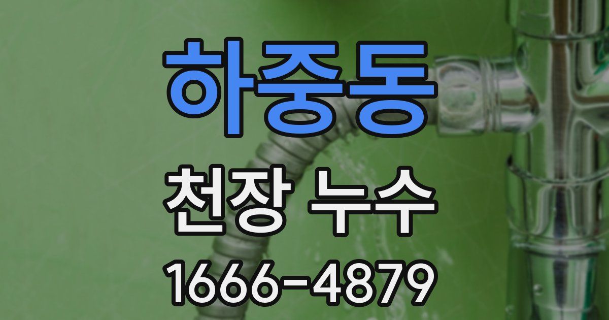 하중동 천장 누수