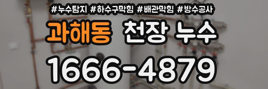 과해동 천장 누수
