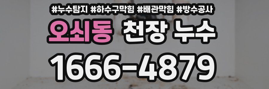 오쇠동 천장 누수