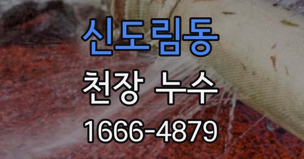 신도림동 천장 누수