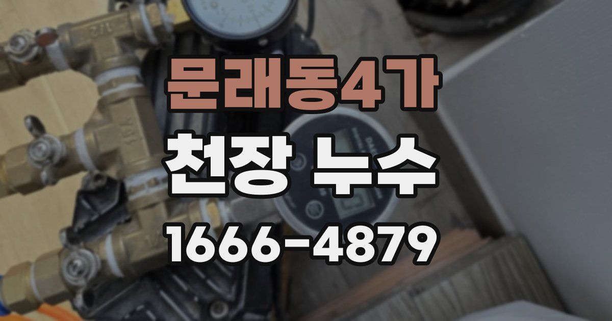 문래동4가 천장 누수