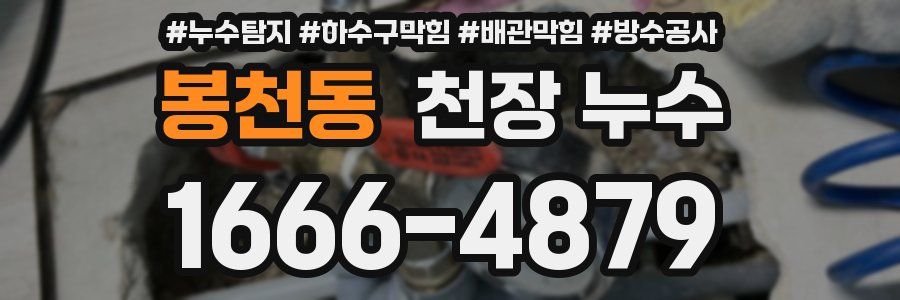 봉천동 천장 누수