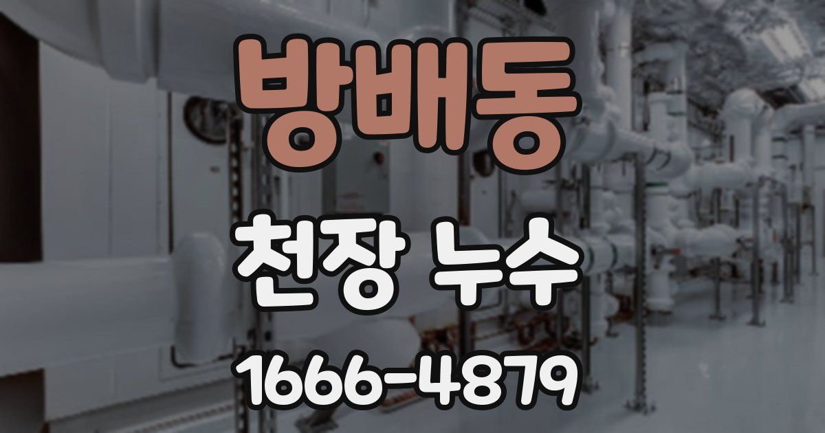 방배동 천장 누수