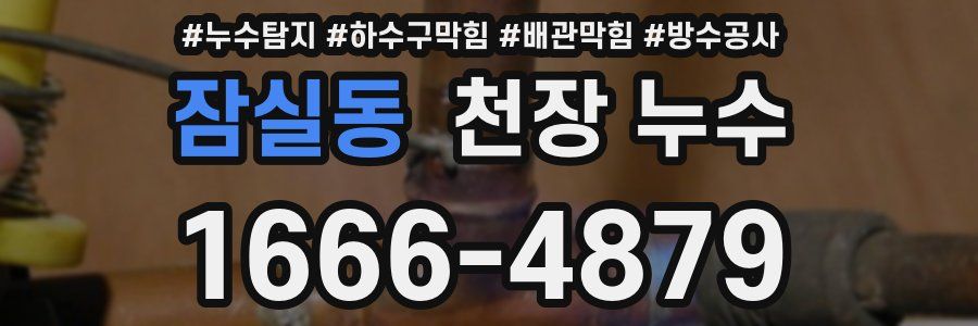 잠실동 천장 누수