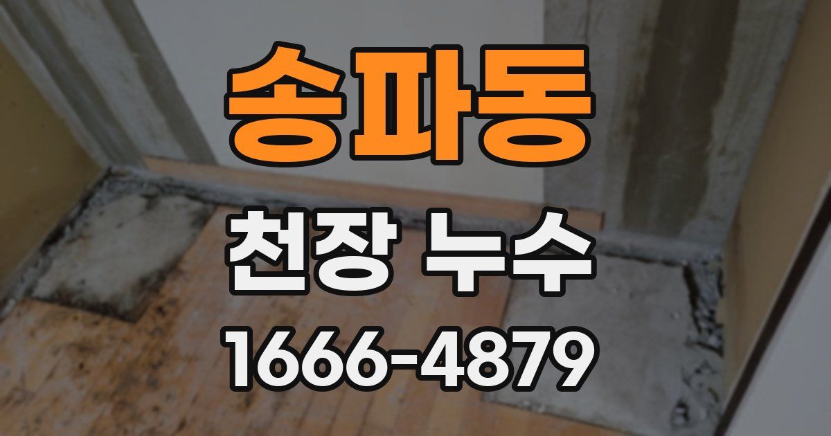 송파동 천장 누수