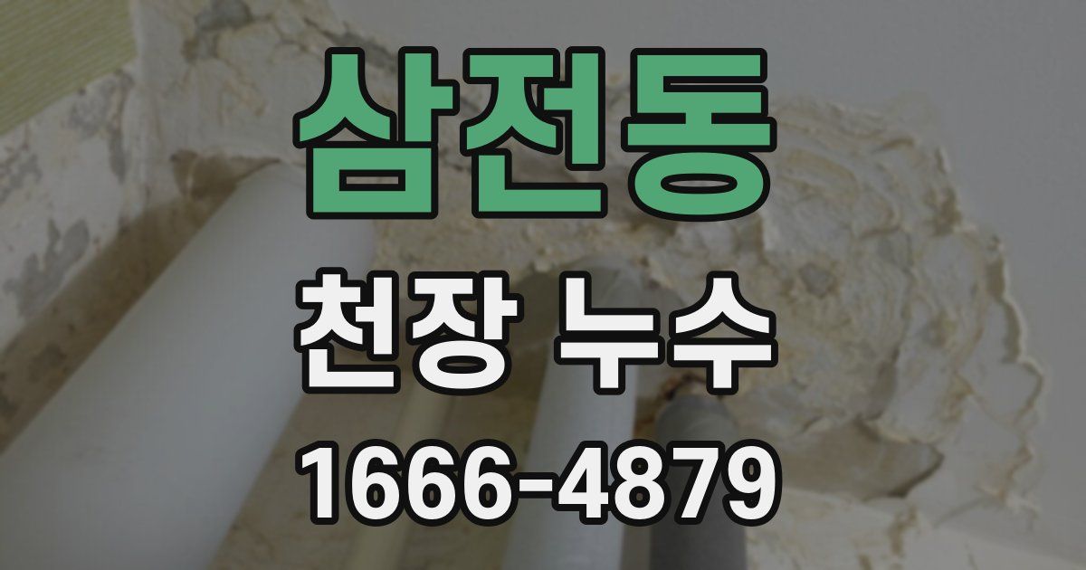 삼전동 천장 누수