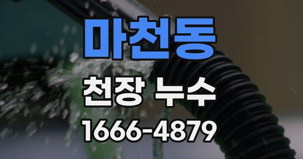 마천동 천장 누수