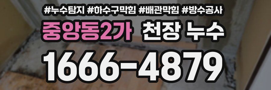중앙동2가 천장 누수