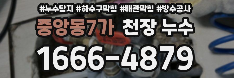중앙동7가 천장 누수