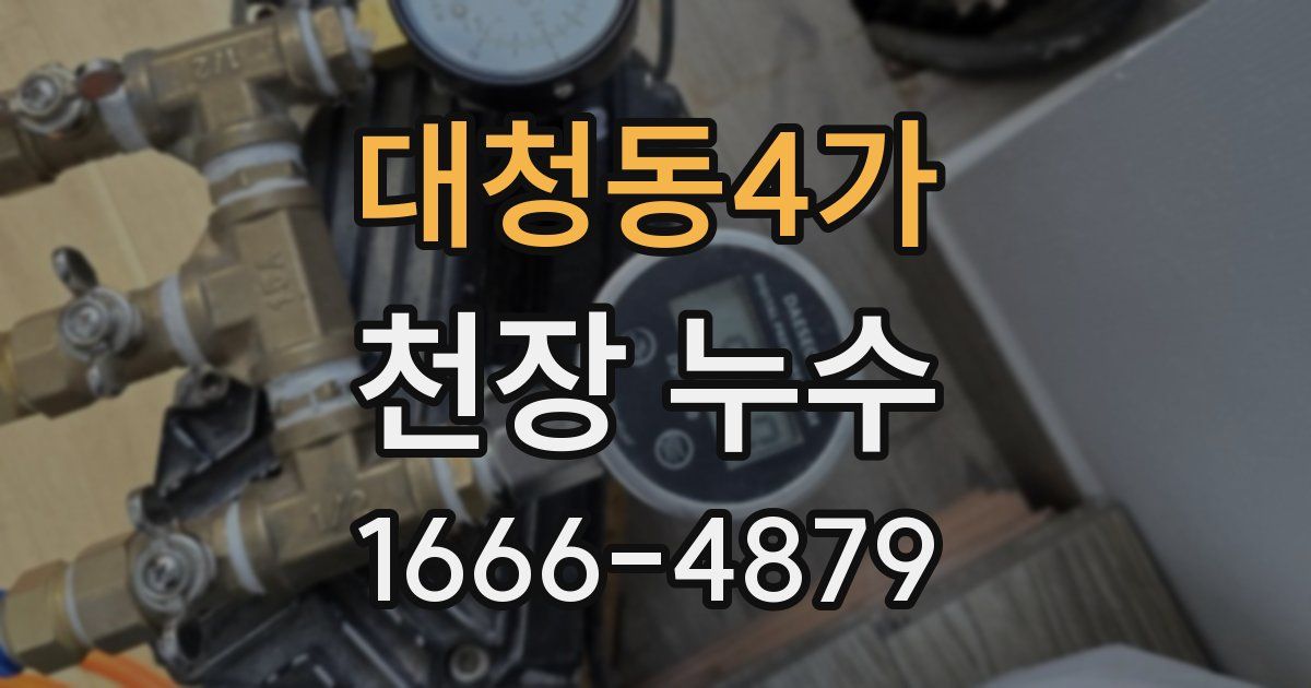 대청동4가 천장 누수