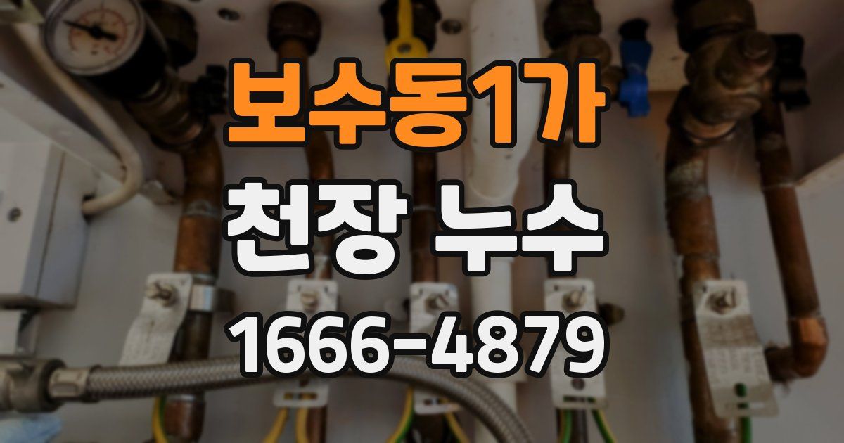 보수동1가 천장 누수